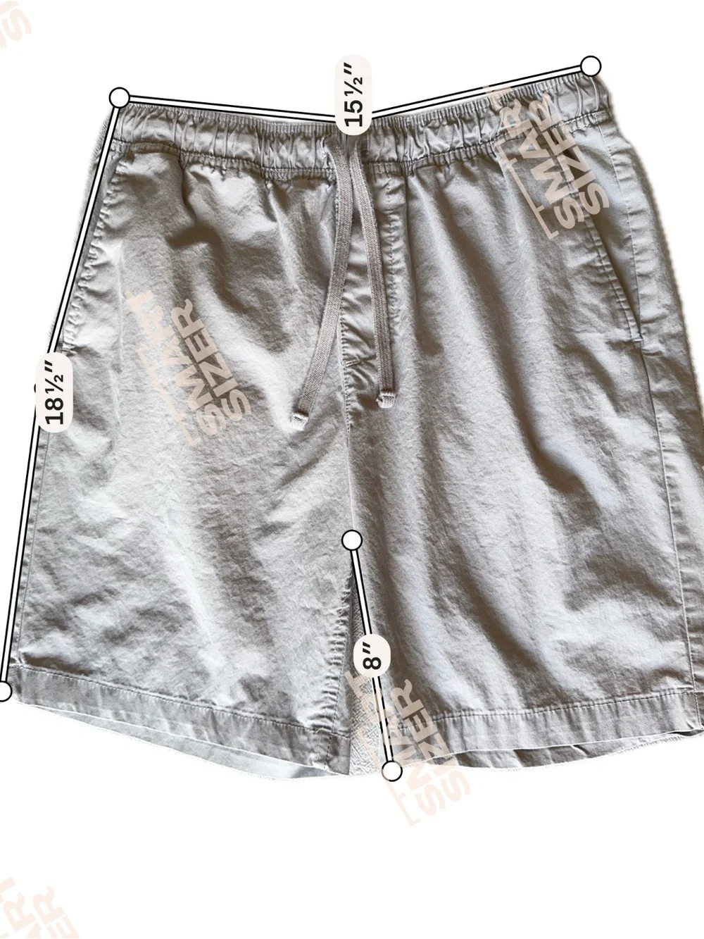 Banana Republic Organic Pull-On Shorts Men’s Medium Glacier Gray Relaxed